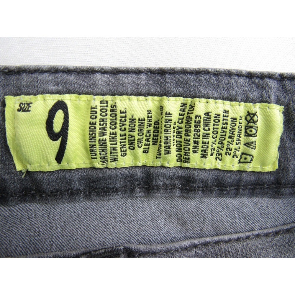 Indigo Rein Jeans Gray Skinny Juniors Size 9 - Picture 6 of 7